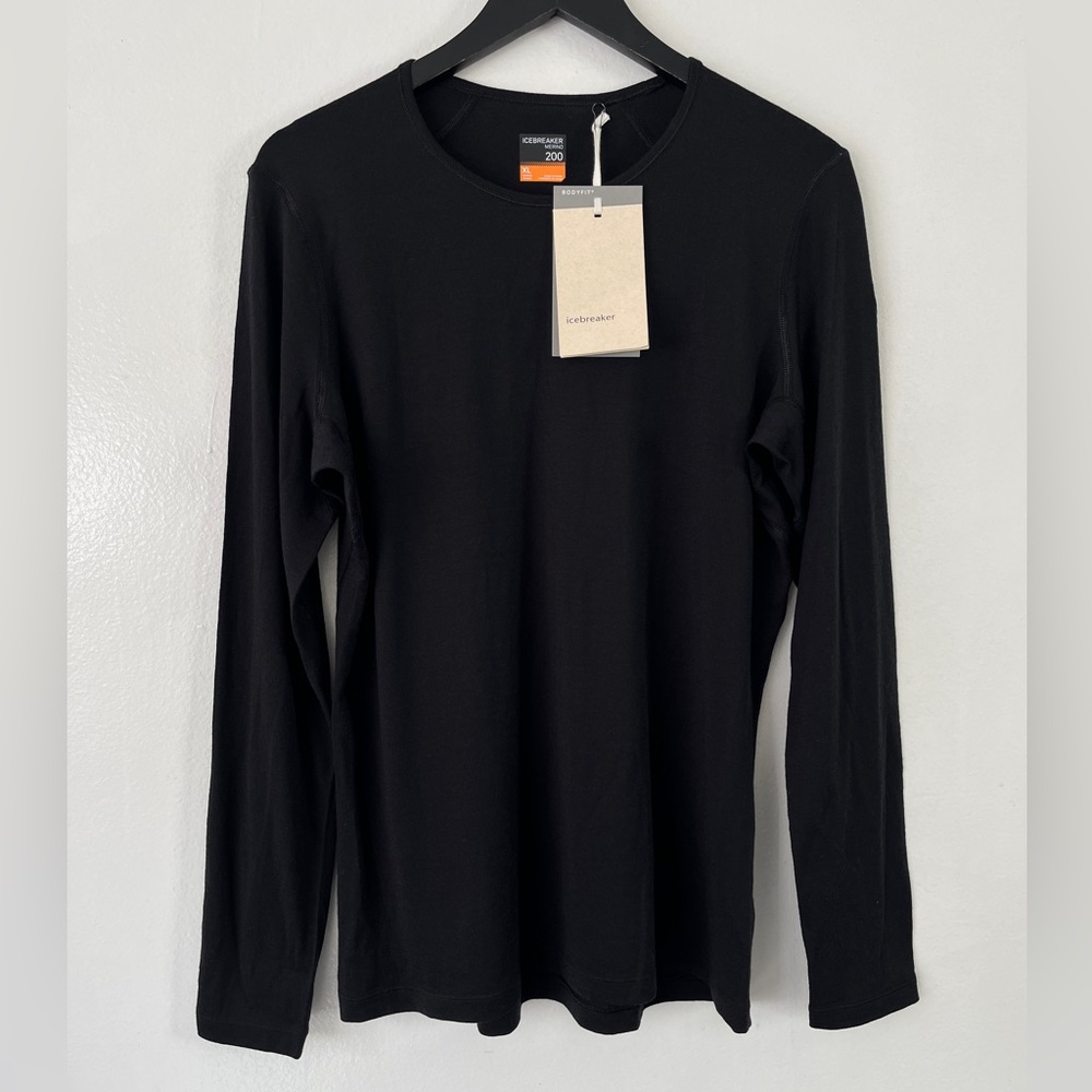 Icebreaker Merino 200 Women’s XL Oasis Crew Long Sleeve Base Layer NWT